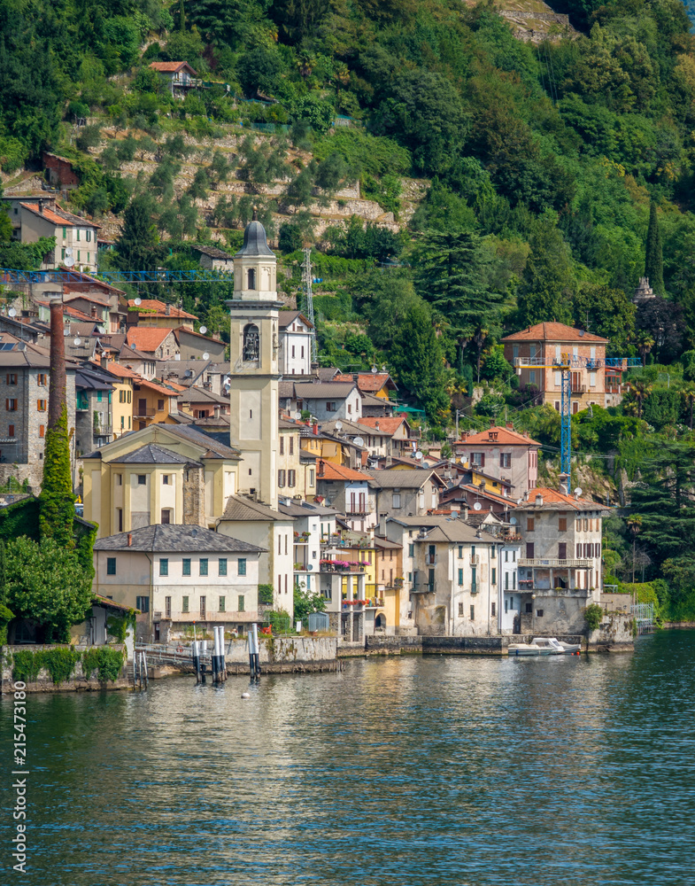 Scenic sight in Brienno, on the Como Lake, Lombardy, Italy.