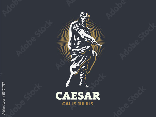 Obraz na płótnie Caesar. Vector emblem.