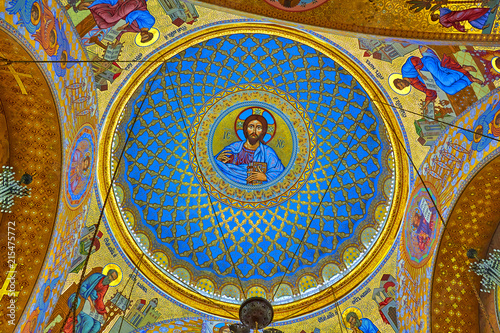 Painting in the Orthodox church in Kronstadt.