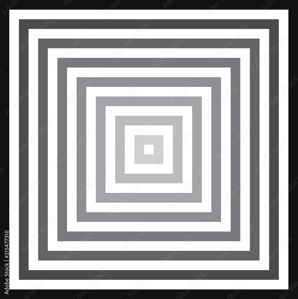 Black and white square illusion Black and white square illusion