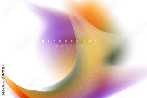 Holographic fluid colors flow, colorful liquid mixing colours motion concept