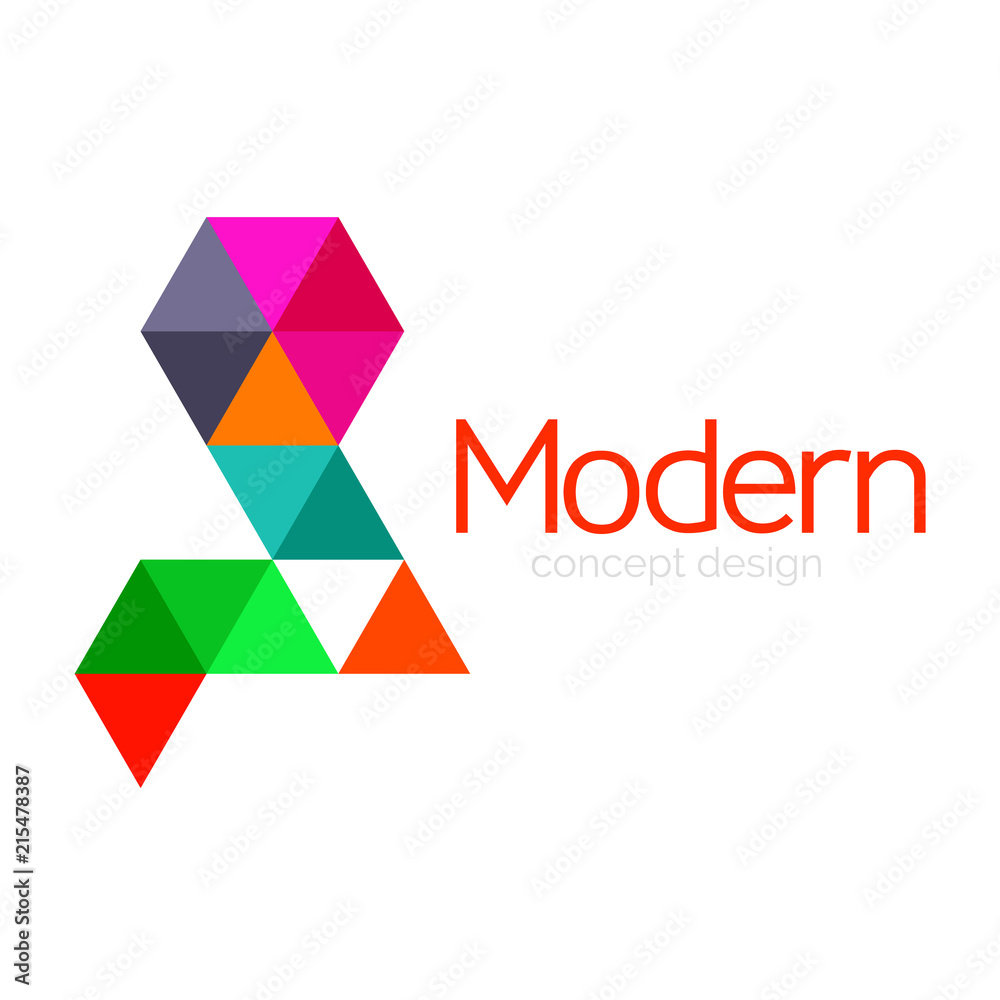 Triangle shape design abstract business logo icon design. Company logotype branding emblem idea Triangle shape design abstract business logo icon design. Company logotype branding emblem idea