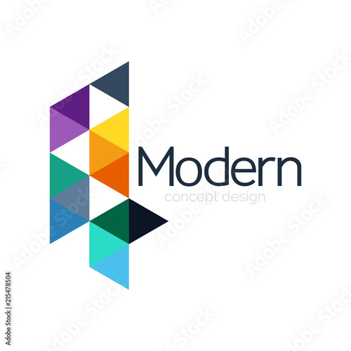 Free Download Triangle shape design abstract business logo icon design. Company logotype branding emblem idea - GFXLoad