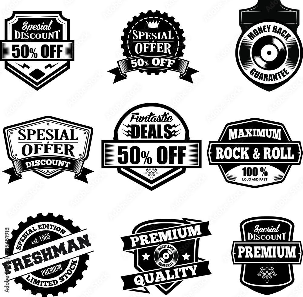 Fototapeta premium Clasic Retro Badges and Logo