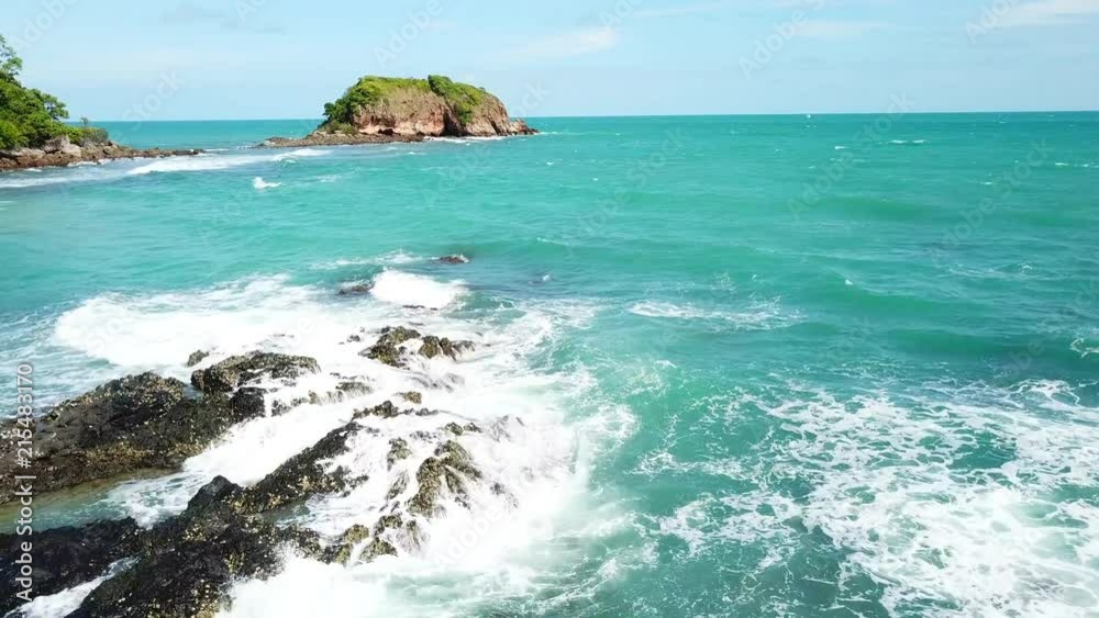 Aerial view of the sea of Koh Samet, Thailand.