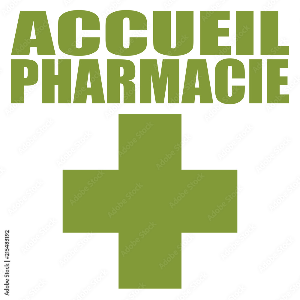 Logo accueil pharmacie. Logo accueil pharmacie.