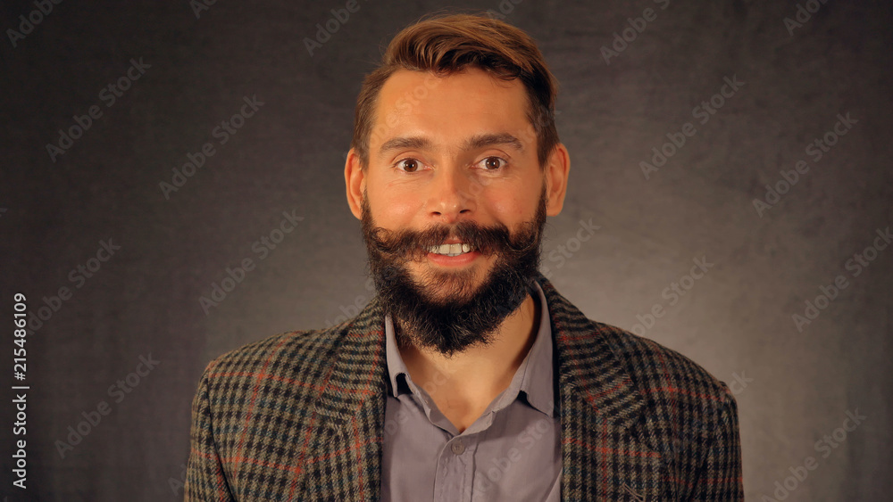 Fototapeta premium portrait bearded hipster