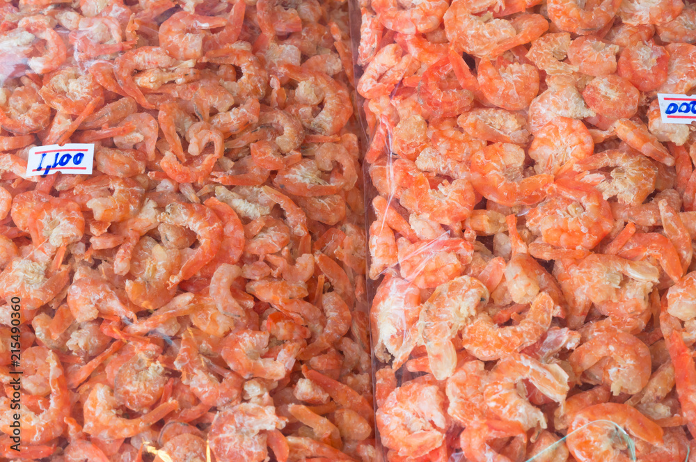 dried salted prawns in transparent plastic bag on sale dried salted prawns in transparent plastic bag on sale