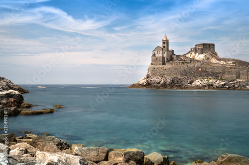 Fototapeta Naklejka Na Ścianę i Meble -  San Pietro Church, Portovenere, cinque Terre, italy