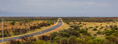 Lasseter Highway in the outback of Australia photo