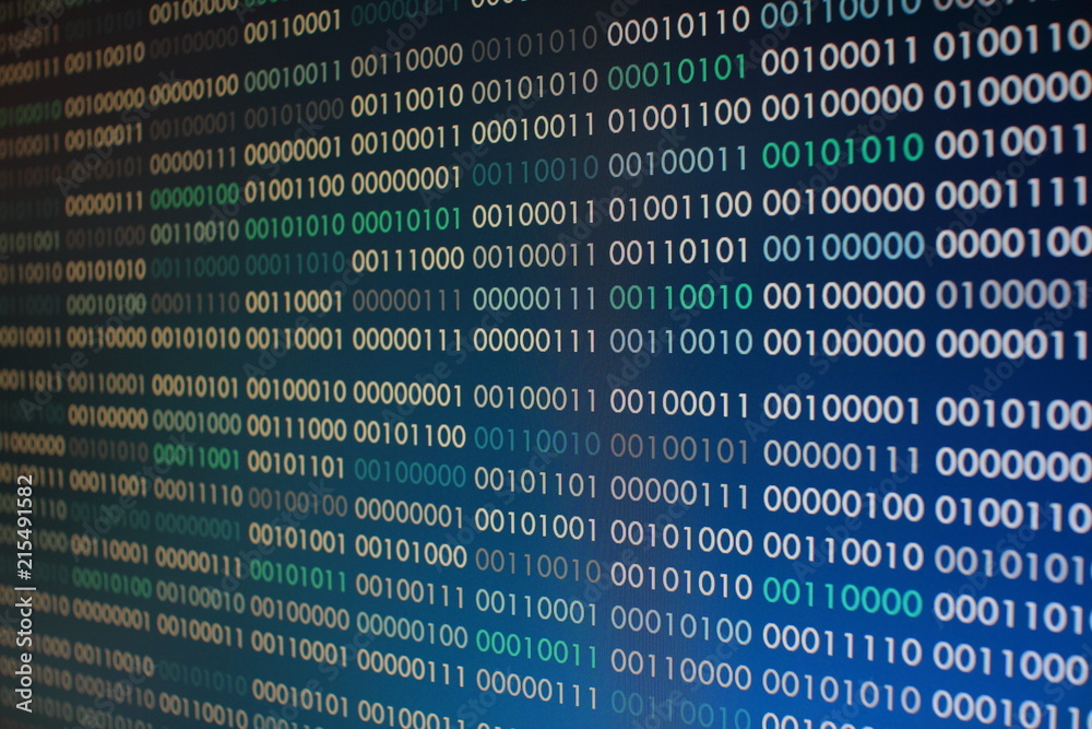 blue binary code. blocks of binary data. Blockchain concept. blue background with computer digital binary code bit number one and zero text. blue binary code. blocks of binary data. Blockchain concept. blue background with computer digital binary code bit number one and zero text.