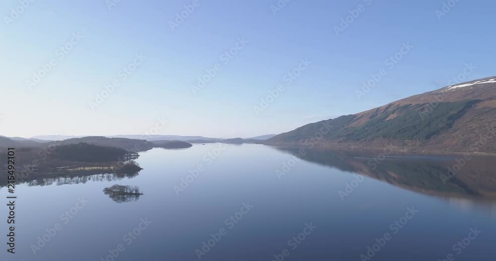 Drone flight on a beautiful lake on our way to Skye Drone flight on a beautiful lake on our way to Skye