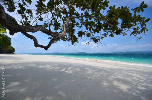 Fototapeta Naklejka Na Ścianę i Meble -  beach, sea, ocean, sand, sky, tropical