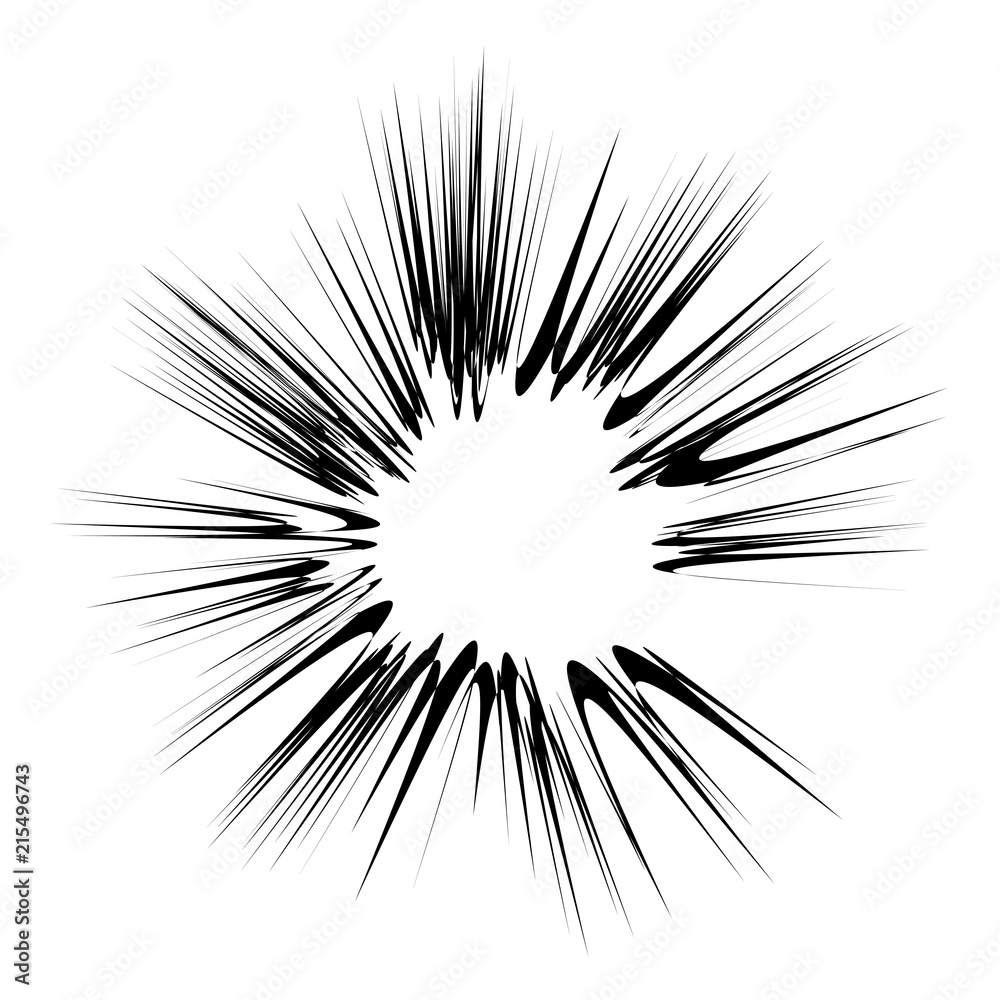 Obraz premium Explode Flash, Cartoon Explosion, Star Burst