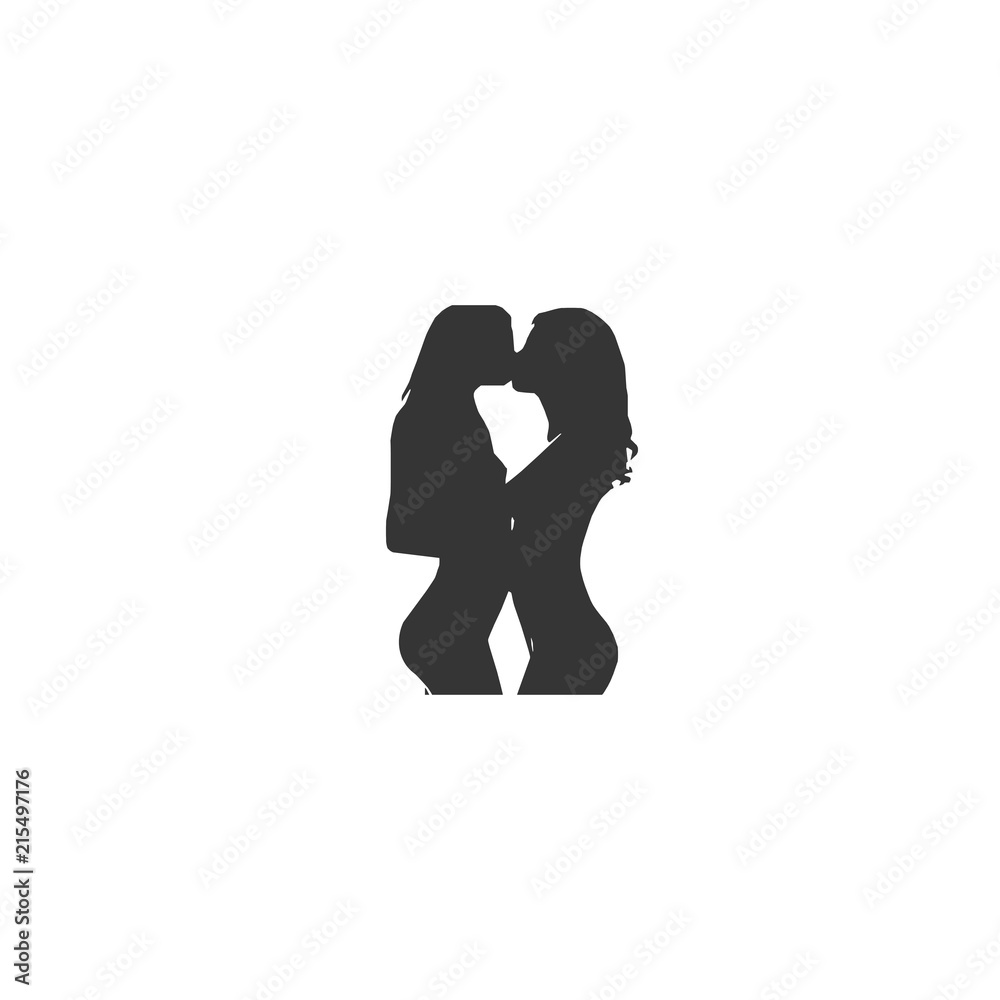 Hot woman dancing shape icon vector Hot woman dancing shape icon vector