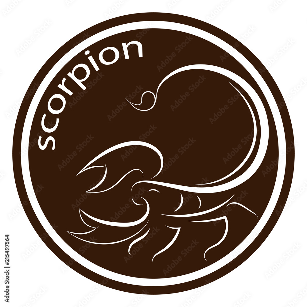 scorpions line drawing
