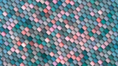 colored 3d squares and cubes background