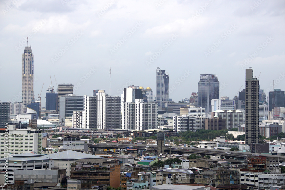 Bangkok cityscape in Thailand.