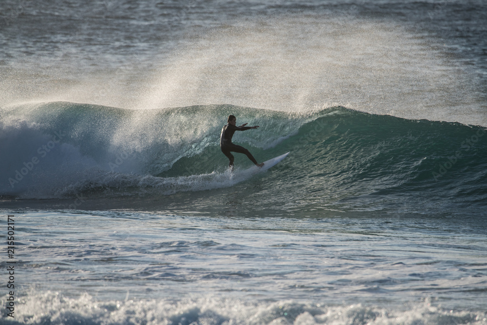 Surfing big waves