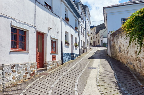 A nice street in Castropol, Asturias, Spain © apgestoso