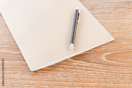 notebook and pencil