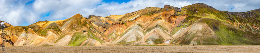 Beautiful colorful volcanic mountains Landmannalaugar in Iceland Beautiful colorful volcanic mountains Landmannalaugar in Iceland