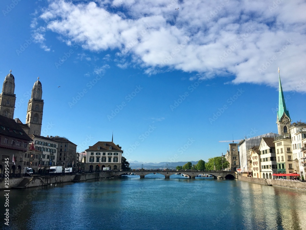 Fototapeta premium Lindenhof in Zürich in der Schweiz