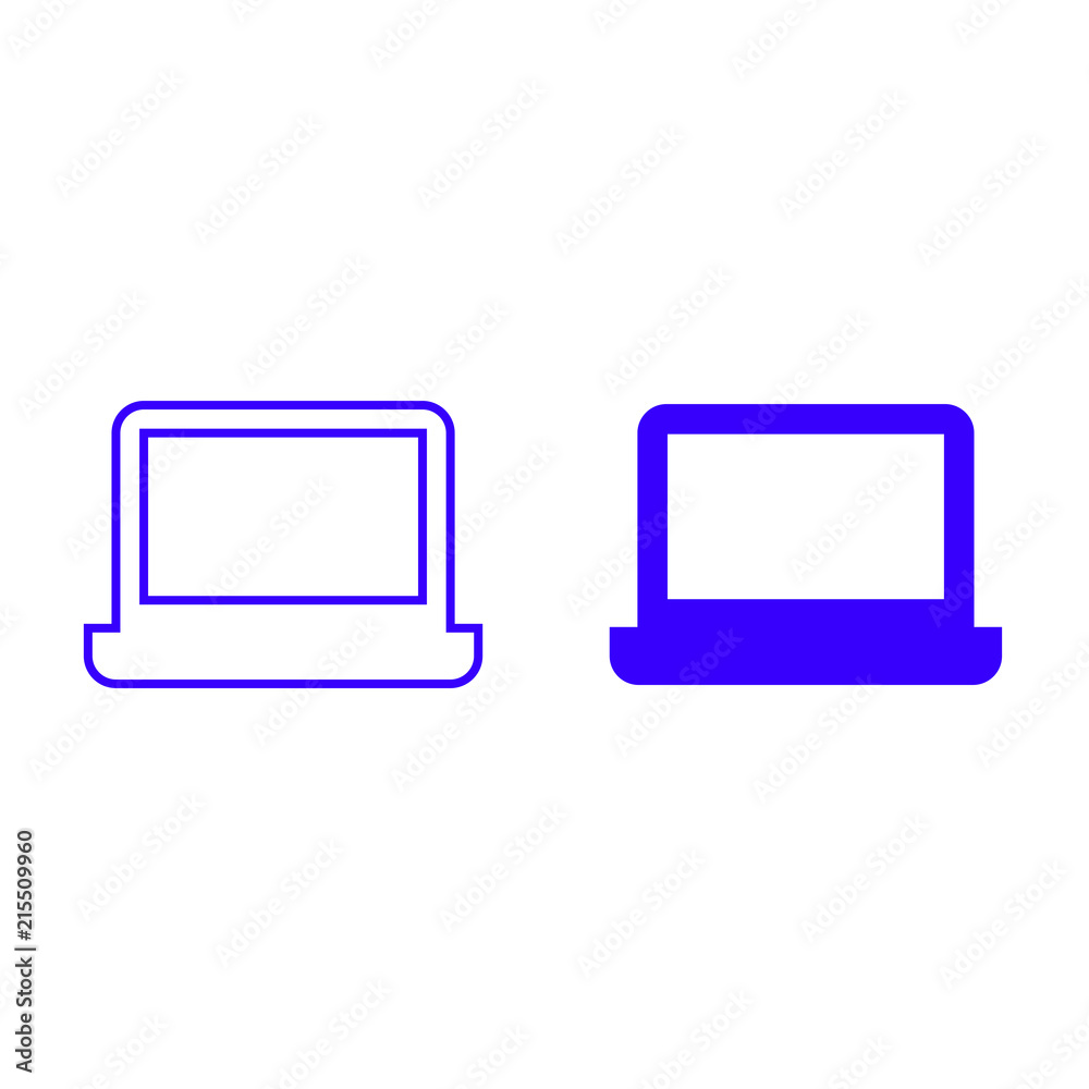 Laptop vector icon isolated on background. Trendy sweet symbol. Logo illustration Laptop vector icon isolated on background. Trendy sweet symbol. Logo illustration