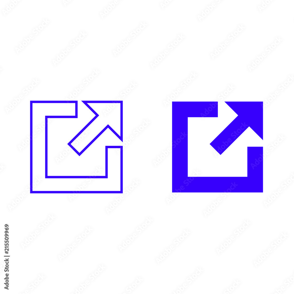 Expand vector icon isolated on background. Trendy sweet symbol. Logo illustration Expand vector icon isolated on background. Trendy sweet symbol. Logo illustration