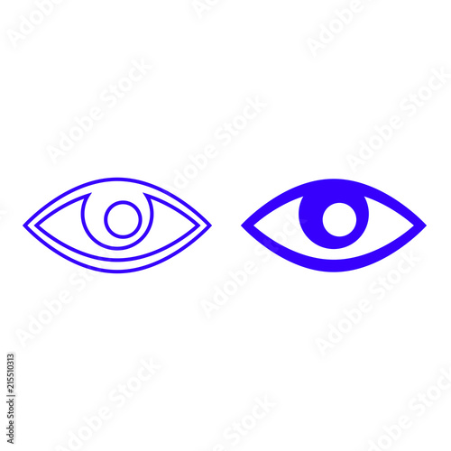 Eye vector icon isolated on background. Trendy sweet symbol. Logo illustration