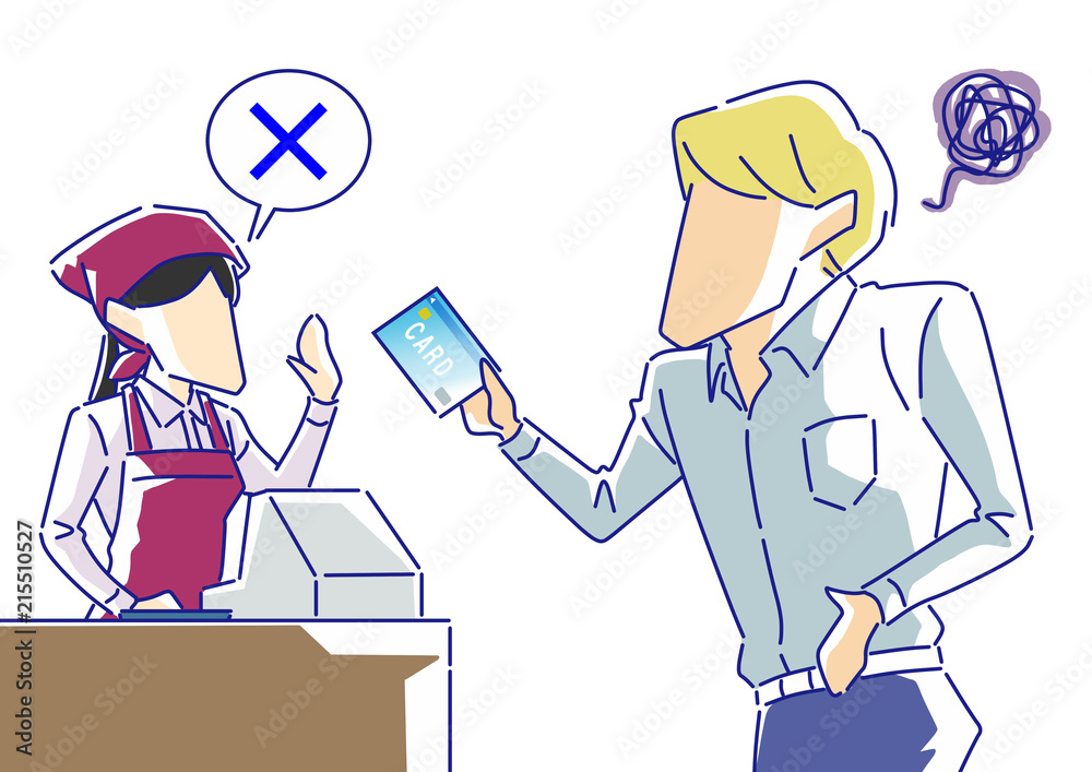 カード支払いができない店（外人）