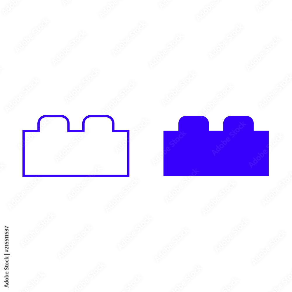 Brick vector icon isolated on background. Trendy sweet symbol. Logo illustration