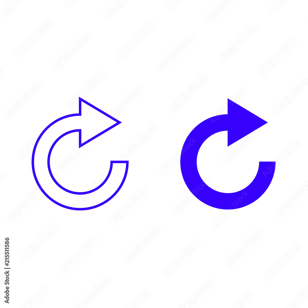 Refresh vector icon isolated on background. Trendy sweet symbol. Logo illustration Refresh vector icon isolated on background. Trendy sweet symbol. Logo illustration