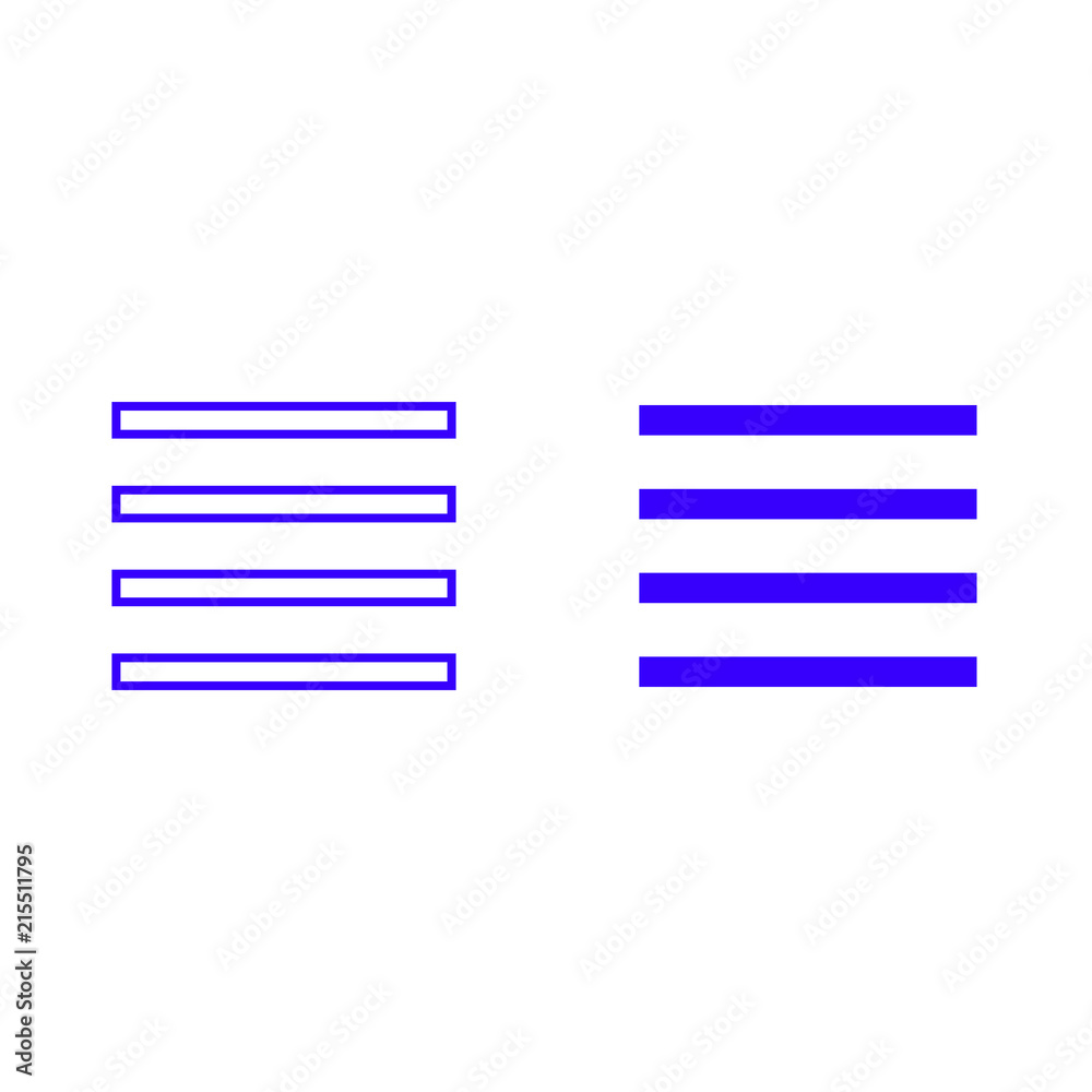 List vector icon isolated on background. Trendy sweet symbol. Logo illustration List vector icon isolated on background. Trendy sweet symbol. Logo illustration