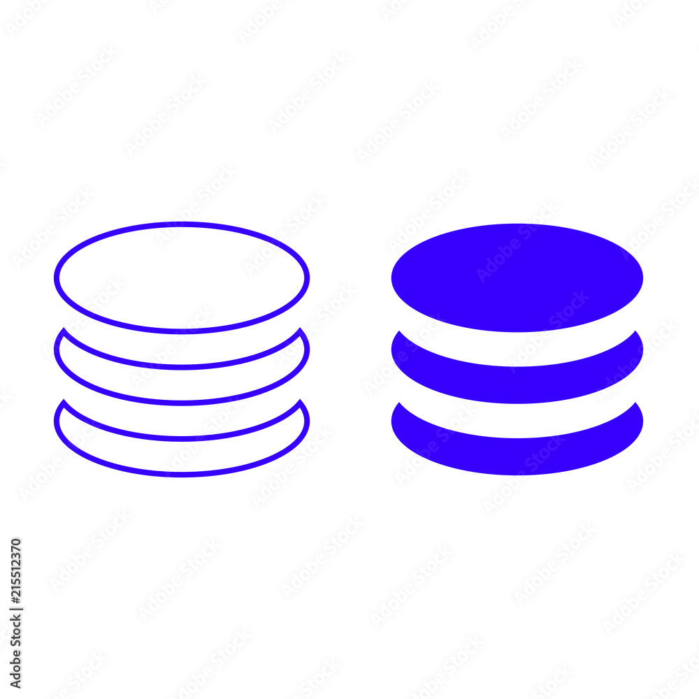Server stack vector icon isolated on background. Trendy sweet symbol. Logo illustration Server stack vector icon isolated on background. Trendy sweet symbol. Logo illustration
