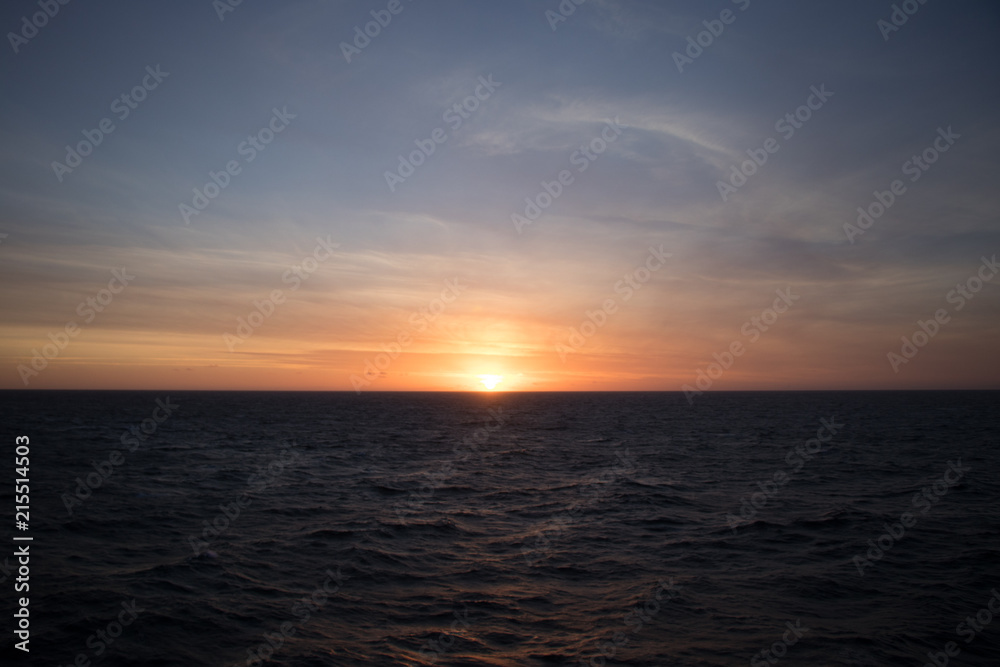 Sunrise in the Irish Sea