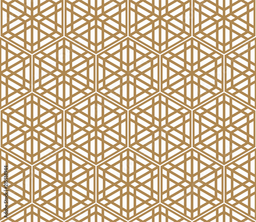 Seamless pattern based on Japanese ornament Kumiko