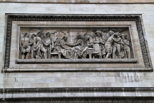 L'arc de triomphe à Paris. photo