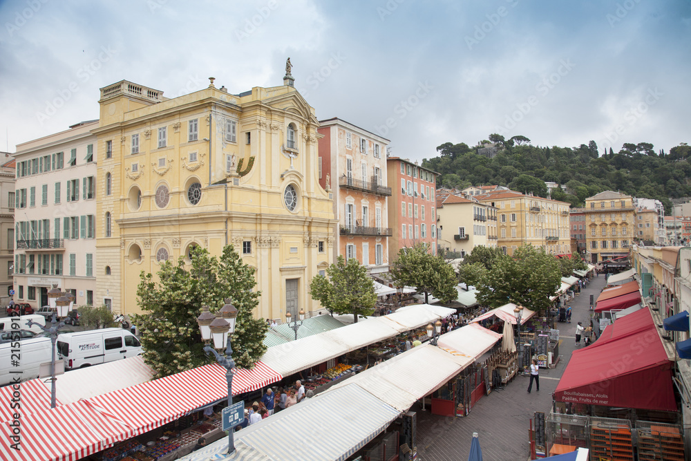 Francia, Nizza, città vecchia,il mercato dei fiori.