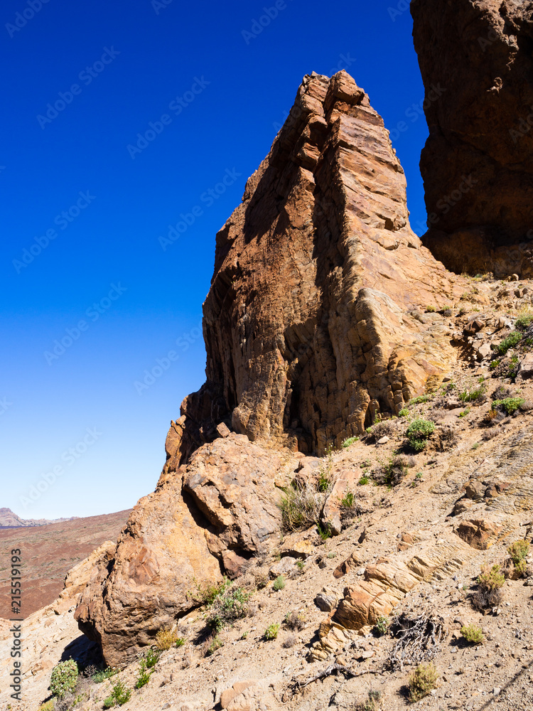 Mount Teide is the third highest volcanic structure and most voluminous in the world after Mauna Loa and Mauna Kea in Hawaii. It is the highest peak on the Canary Islands and in the whole of Spain.