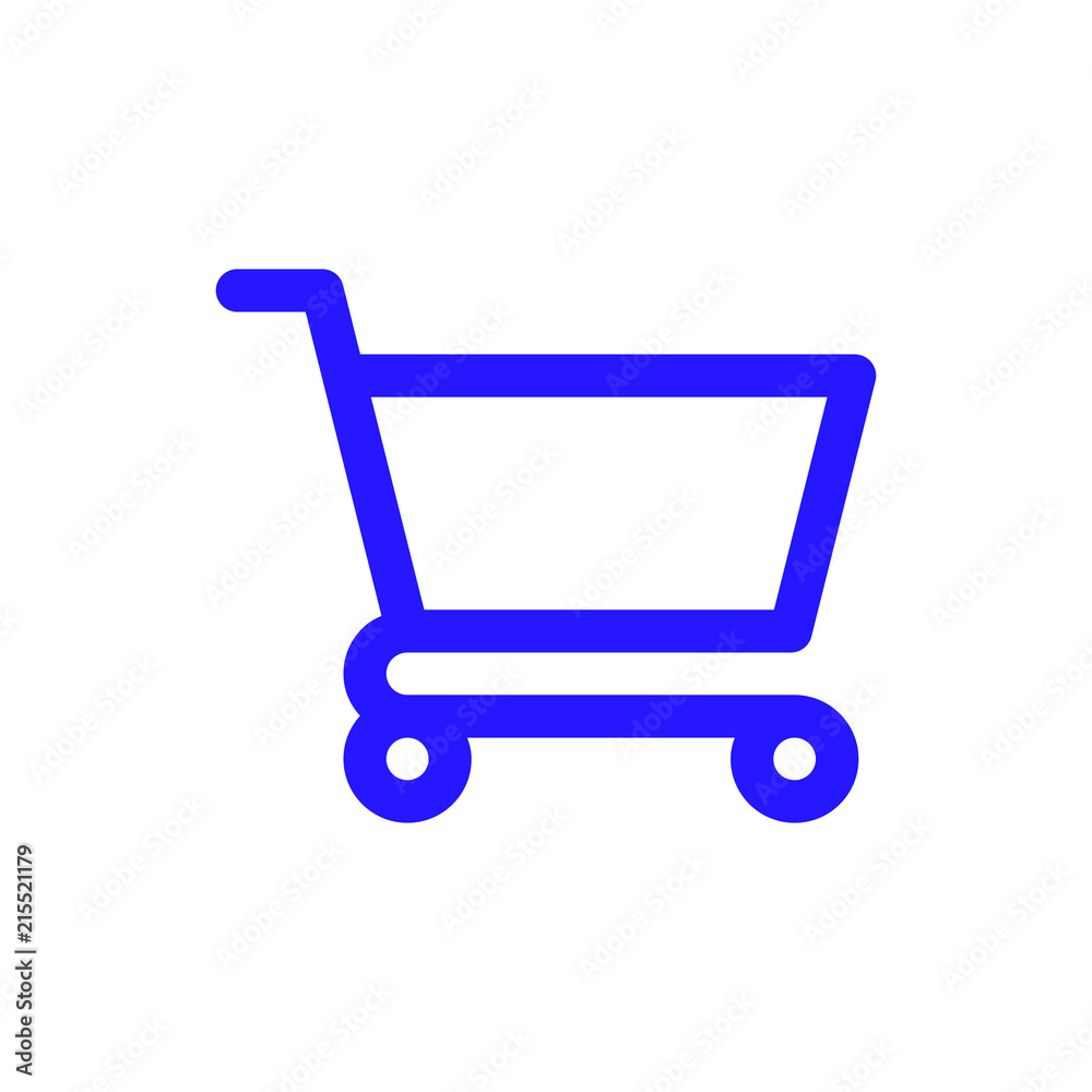 Shopping cart vector icon isolated on background. Trendy sweet symbol. Logo illustration Shopping cart vector icon isolated on background. Trendy sweet symbol. Logo illustration