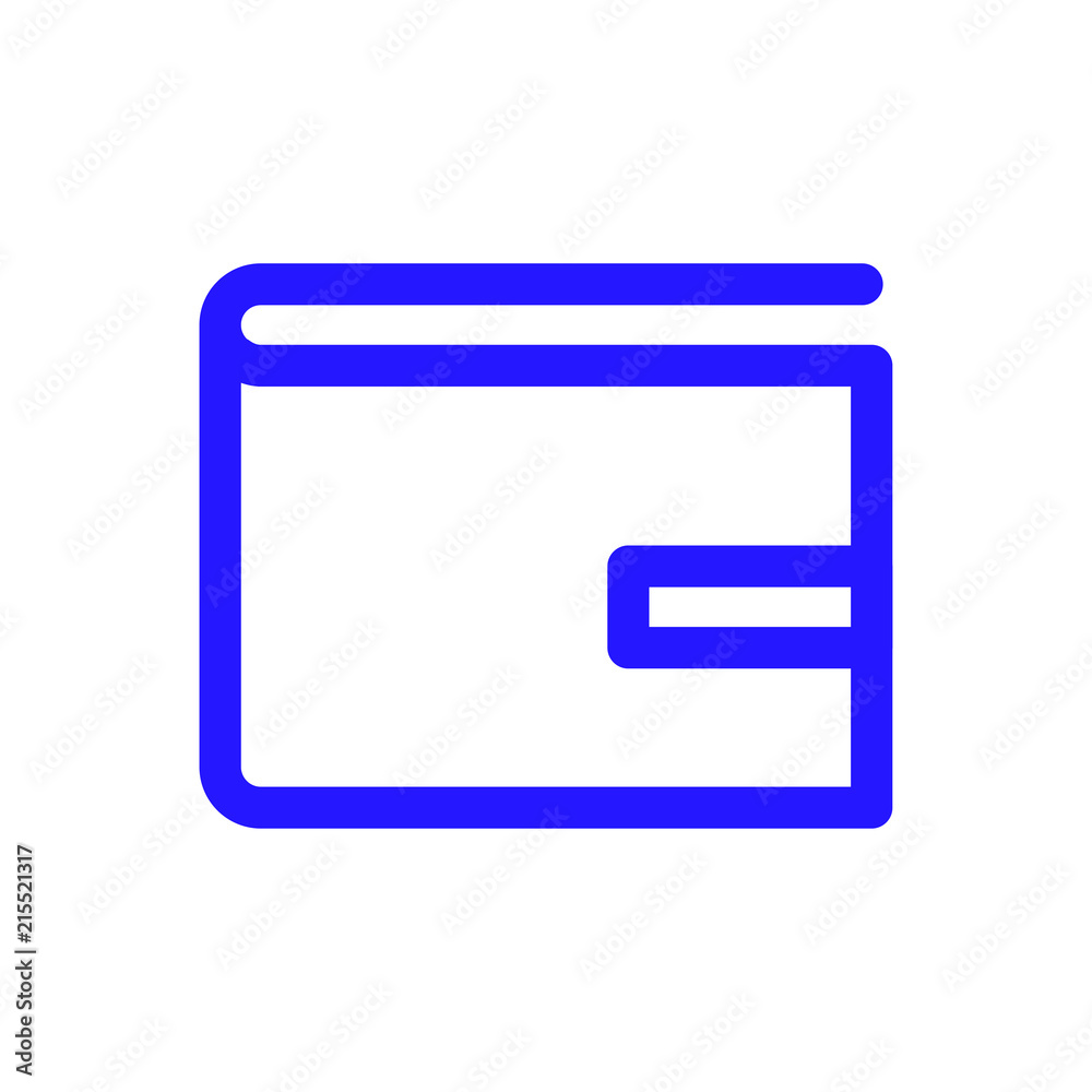 Wallet empty vector icon isolated on background. Trendy sweet symbol. Logo illustration Wallet empty vector icon isolated on background. Trendy sweet symbol. Logo illustration