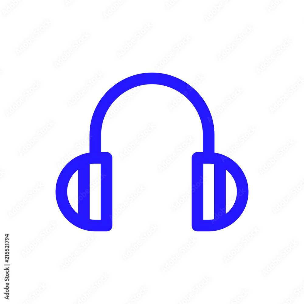 Headset vector icon isolated on background. Trendy sweet symbol. Logo illustration Headset vector icon isolated on background. Trendy sweet symbol. Logo illustration