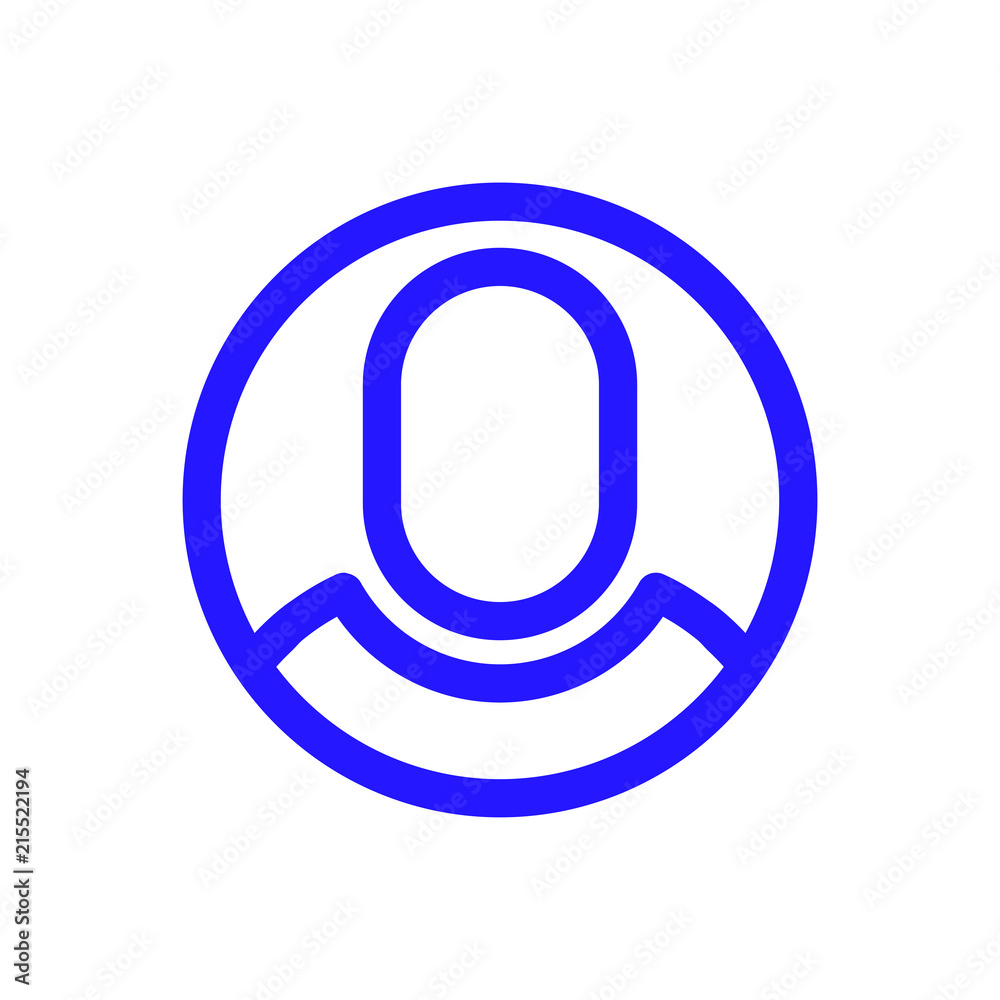 User Round vector icon isolated on background. Trendy sweet symbol. Logo illustration User Round vector icon isolated on background. Trendy sweet symbol. Logo illustration
