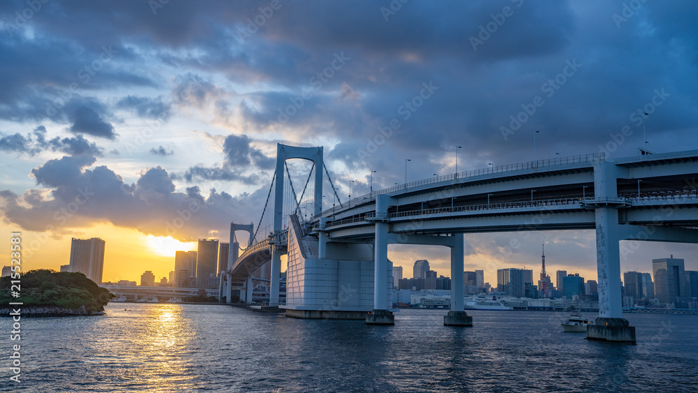 Fototapeta premium お台場の夕景