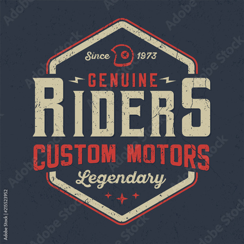 Genuine Riders - Tee Design For Printing