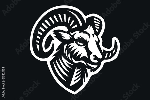 RAM mascot logo illustration