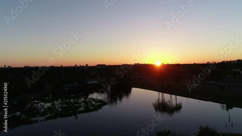 Beautiful view of Orlando at sunset.