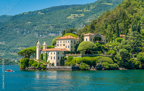Villa del Balbianello, famous villa in the comune of Lenno, overlooking Lake Como. Lombardy, Italy. photo