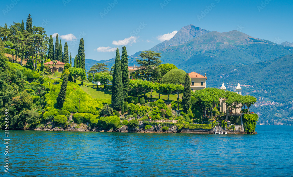 Villa del Balbianello, famous villa in the comune of Lenno, overlooking Lake Como. Lombardy, Italy.